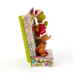 Enesco Jim Shore Grinch And Friends Light-Up Storybook Figurine, 6.2" -Hallmark Shop Grinch Max Cindy Lou Lighted Storybook Figurine 6017056 06