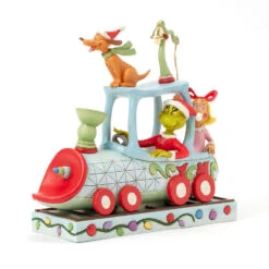 Enesco Jim Shore Grinch, Max And Cindy Lou On Train Figurine, 9.1" -Hallmark Shop Grinch Max Cindy Lou Who Train Figurine 6017070 03