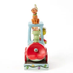 Enesco Jim Shore Grinch, Max And Cindy Lou On Train Figurine, 9.1" -Hallmark Shop Grinch Max Cindy Lou Who Train Figurine 6017070 06