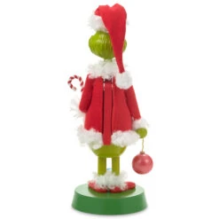 Hallmark Shop -Hallmark Shop Grinch in Santa Suit Nutcracker Figurine 1XKT5557 02