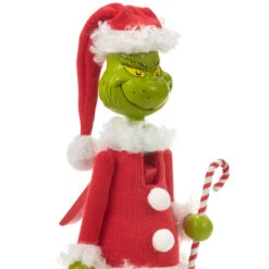 Hallmark Dr. Seuss's How The Grinch Stole Christmas!™ Grinch In Santa Suit Nutcracker Figurine, 12" -Hallmark Shop Grinch in Santa Suit Nutcracker Figurine 1XKT5557 03