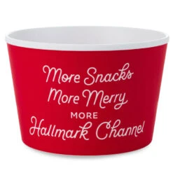 Hallmark Channel Holiday Movie-Watching Popcorn Snack Bowls, Set Of 4 -Hallmark Shop Hallmark Channel Christmas PopcornSnack Bowl Set 1XKT8016 03