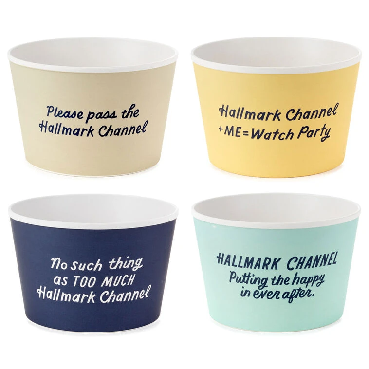 Hallmark Channel Popcorn Bowls, Set Of 4 4 Hallmark Channel Popcorn Bowls, Set Of 4 - Image 2