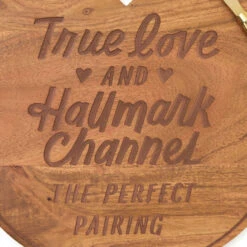 Hallmark Channel True Love Charcuterie Board With Spreader, 12" -Hallmark Shop Hallmark Channel True Love Charcuterie Board With Spreader 12 1HKC2332 03