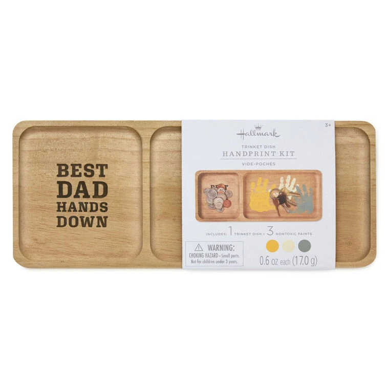 Hallmark Best Dad Hands Down Trinket Tray Handprint Kit, 12x5 8 Hallmark Best Dad Hands Down Trinket Tray Handprint Kit, 12x5 - Image 6
