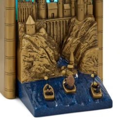 Hallmark Harry Potter™ Hogwarts™ Light-Up Bookshelf Decoration, 9.1" -Hallmark Shop Harry Potter Hogwarts Book Nook Decor With Light 1HPO1123 05