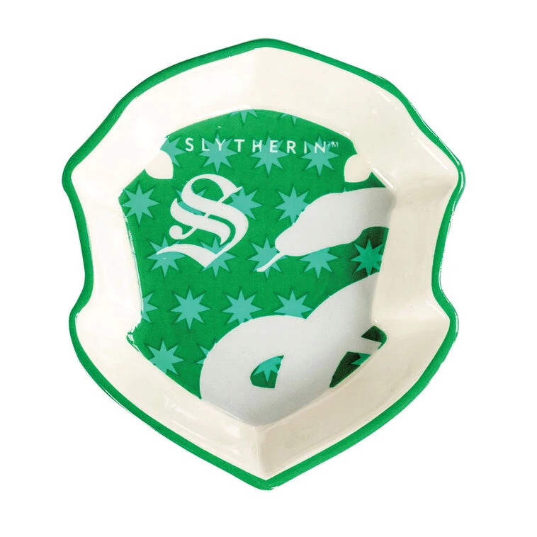 Enesco Harry Potter Slytherin House Shield Trinket Dish 3 Enesco Harry Potter Slytherin House Shield Trinket Dish