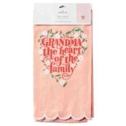 Hallmark Grandma Heart Of The Home Tea Towel, 18x26 -Hallmark Shop Heart of the Home Kitchen Towel for Grandma 1SNN1203 05