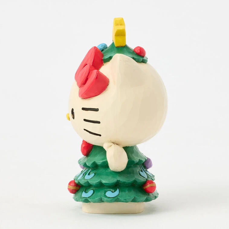 Enesco Jim Shore Sanrio Hello Kitty Christmas Tree Mini Figurine, 3.7" 5 Enesco Jim Shore Sanrio Hello Kitty Christmas Tree Mini Figurine, 3.7" - Image 3