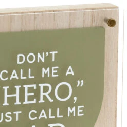 Hallmark Hero Dad Layered Square Quote Sign, 8x8 -Hallmark Shop Hero Dad Layered Square Quote Sign 1SNN1142 03
