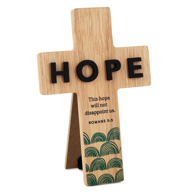 Hallmark Hope Will Not Disappoint Wood Cross Sign 3 Hallmark Hope Will Not Disappoint Wood Cross Sign