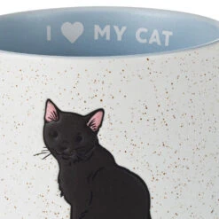 Hallmark I Heart My Black Cat Mug, 16 Oz. -Hallmark Shop I Heart My Black Cat Ceramic Mug 1MUG3607 03