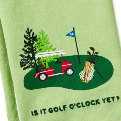 Hallmark Golf O'Clock Tea Towel, 18x26 -Hallmark Shop Its Golf OClock Kitchen Towel 1SNN1210 03