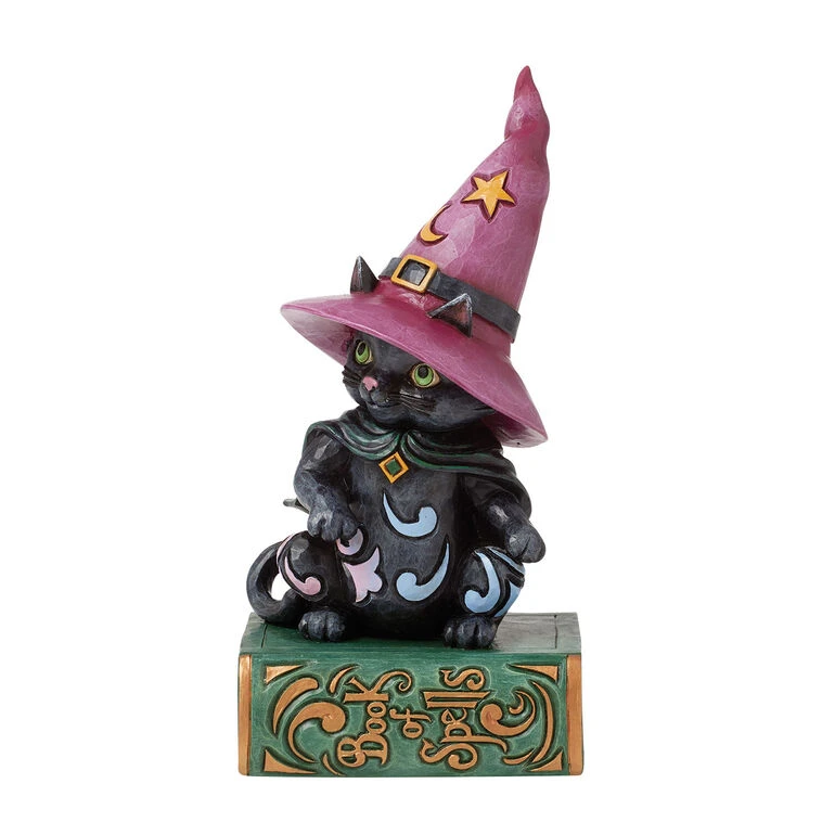 Enesco Jim Shore Black Cat On Book Halloween Figurine, 5.7" H 4 Enesco Jim Shore Black Cat On Book Halloween Figurine, 5.7" H - Image 2