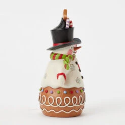 Enesco Jim Shore Heartwood Creek Gingerbread Snowman Figurine, 7" -Hallmark Shop Jim Shore Gingerbread Snowman Figurine 6017265 04