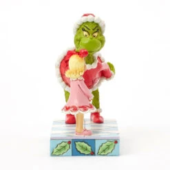 Enesco Jim Shore Grinch Patting Cindy Lou's Head Figurine, 5.4" -Hallmark Shop Jim Shore Grinch and Cindy Lou Who Figurine 6017061 06