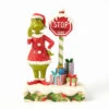 Enesco Jim Shore Grinch By Light-Up Stop Sign Figurine, 9.3" -Hallmark Shop Jim Shore Grinch by Stop Sign LED Figurine 6017063 01