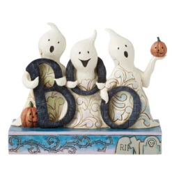 Enesco Jim Shore Halloween Ghosts With Boo Figurine, 5.04" H