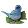 Enesco Jim Shore Indigo Bunting Bird Figurine, 4" 2 Enesco Jim Shore Indigo Bunting Bird Figurine, 4" -Hallmark Shop Jim Shore Indigo Bunting Bird on Branch Figurine 6016384 01
