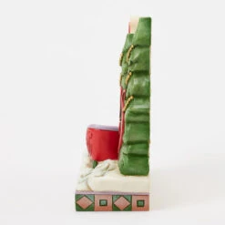 Enesco Jim Shore Heartwood Creek Merry Christmas Lodge Sign Figurine, 5.63" -Hallmark Shop Jim Shore Merry Christmas Sign With Sleigh Figurine 6017033 03