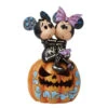 Enesco Jim Shore Disney Mickey And Minnie On Pumpkin Light-Up Figurine, 7.2" -Hallmark Shop Jim Shore Mickey Minnie Skeletons LightUp Figurine 6016596 01