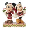 Enesco Jim Shore Disney Mickey And Minnie With Candy Canes Figurine, 6.14" 1 Enesco Jim Shore Disney Mickey And Minnie With Candy Canes Figurine, 6.14" -Hallmark Shop Jim Shore Mickey and Minnie in Santa Suits Figurine 6016882 01