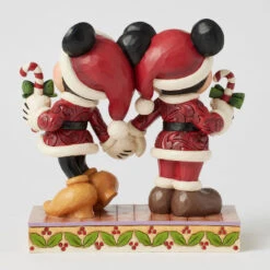 Hallmark Shop -Hallmark Shop Jim Shore Mickey and Minnie in Santa Suits Figurine 6016882 02
