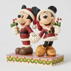 Enesco Jim Shore Disney Mickey And Minnie With Candy Canes Figurine, 6.14" -Hallmark Shop Jim Shore Mickey and Minnie in Santa Suits Figurine 6016882 04