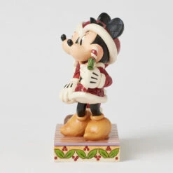 Enesco Jim Shore Disney Mickey And Minnie With Candy Canes Figurine, 6.14" -Hallmark Shop Jim Shore Mickey and Minnie in Santa Suits Figurine 6016882 05