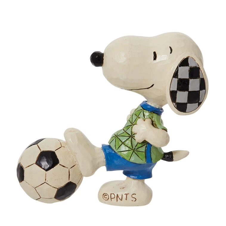 Enesco Jim Shore Peanuts Mini Snoopy With Soccer Ball Figurine, 3.25" 4 Enesco Jim Shore Peanuts Mini Snoopy With Soccer Ball Figurine, 3.25" - Image 2
