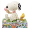 Enesco Jim Shore Peanuts Snoopy And Woodstock Eating Ice Cream Figurine, 5.12"