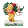 Enesco Jim Shore Disney Winnie The Pooh With Christmas Tree Figurine, 6.22" -Hallmark Shop Jim Shore Pooh Carrying Christmas Tree Figurine 6016886 01