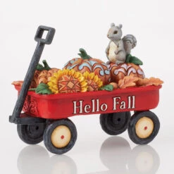 Enesco Jim Shore Red Harvest Wagon With Pumpkins Figurine, 4.33" H 5 Enesco Jim Shore Red Harvest Wagon With Pumpkins Figurine, 4.33" H -Hallmark Shop Jim Shore Red Harvest Wagon With Pumpkins Figurine 6016634 02