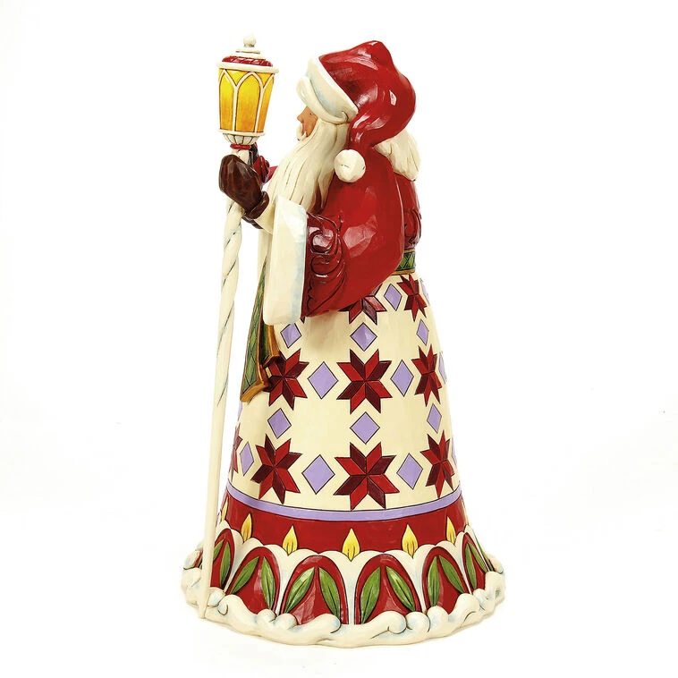Enesco Jim Shore Heartwood Creek Santa Cardinal On Hand Figurine, 12.12" 5 Enesco Jim Shore Heartwood Creek Santa Cardinal On Hand Figurine, 12.12" - Image 3