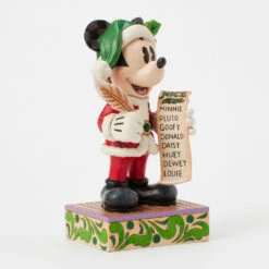 Enesco Jim Shore Disney Santa Mickey Checks His List Figurine, 7.75" -Hallmark Shop Jim Shore Santa Mickey Checking His List Figurine 6016890 03