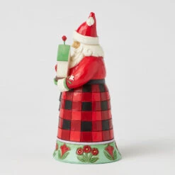 Enesco Jim Shore Heartwood Creek Santa Holding Birdhouse And Birds Figurine, 6.5" -Hallmark Shop Jim Shore Santa With Cardinals and Birdhouse Figurine 6017024 03