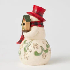 Enesco Jim Shore Heartwood Creek Snowman And Cardinal Figurine, 6.25" 8 Enesco Jim Shore Heartwood Creek Snowman And Cardinal Figurine, 6.25" -Hallmark Shop Jim Shore Snowman With Cardinal and Birdhouse Figurine 6017025 03