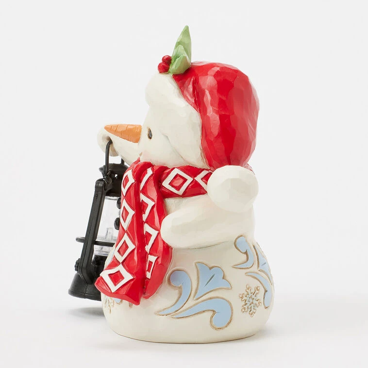 Enesco Jim Shore Heartwood Creek Snowman With Oversized Lantern Figurine, 4.8" 5 Enesco Jim Shore Heartwood Creek Snowman With Oversized Lantern Figurine, 4.8" - Image 3