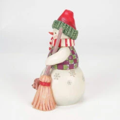 Enesco Jim Shore Heartwood Creek Snowman With Peeking Dog Figurine, 7" -Hallmark Shop Jim Shore Snowman With Puppy Figurine 6017014 03