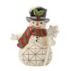 Enesco Jim Shore Heartwood Creek Snowman With Snowflake Cane Mini Figurine, 3.82" -Hallmark Shop Jim Shore Snowman With Snowflake Cane Mini Figurine 6017277 01
