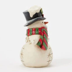 Enesco Jim Shore Heartwood Creek Snowman With Snowflake Cane Mini Figurine, 3.82" 9 Enesco Jim Shore Heartwood Creek Snowman With Snowflake Cane Mini Figurine, 3.82" -Hallmark Shop Jim Shore Snowman With Snowflake Cane Mini Figurine 6017277 04