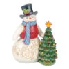 Enesco Jim Shore Heartwood Creek Snowman With Vintage Light-Up Tree Figurine, 8.5" 2 Enesco Jim Shore Heartwood Creek Snowman With Vintage Light-Up Tree Figurine, 8.5" -Hallmark Shop Jim Shore Snowman and Vintage Tree With Light Figurine 6017016 01