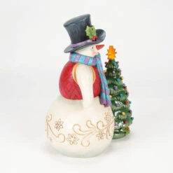 Enesco Jim Shore Heartwood Creek Snowman With Vintage Light-Up Tree Figurine, 8.5" 9 Enesco Jim Shore Heartwood Creek Snowman With Vintage Light-Up Tree Figurine, 8.5" -Hallmark Shop Jim Shore Snowman and Vintage Tree With Light Figurine 6017016 04