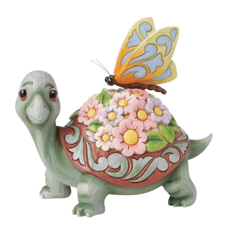 Enesco Jim Shore Turtle With Butterfly Figurine, 7.2" 3 Enesco Jim Shore Turtle With Butterfly Figurine, 7.2"
