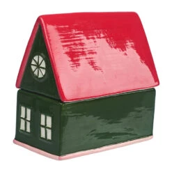 Jingle Berries And Juniper Scented Ceramic Green House Candle -Hallmark Shop Jingle Berries Juniper Ceramic Green House Candle HMHOUSE2 05