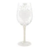Lolita Two Hearts One Love Handpainted Wine Glass, 15 Oz.