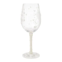 Lolita Two Hearts One Love Handpainted Wine Glass, 15 Oz. 13 Lolita Two Hearts One Love Handpainted Wine Glass, 15 Oz. -Hallmark Shop Keepsake for Bride or Wedding Day Lolita Wine Glass 6016403 05