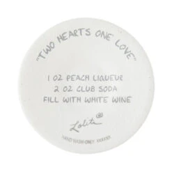 Lolita Two Hearts One Love Handpainted Wine Glass, 15 Oz. 15 Lolita Two Hearts One Love Handpainted Wine Glass, 15 Oz. -Hallmark Shop Keepsake for Bride or Wedding Day Lolita Wine Glass 6016403 07