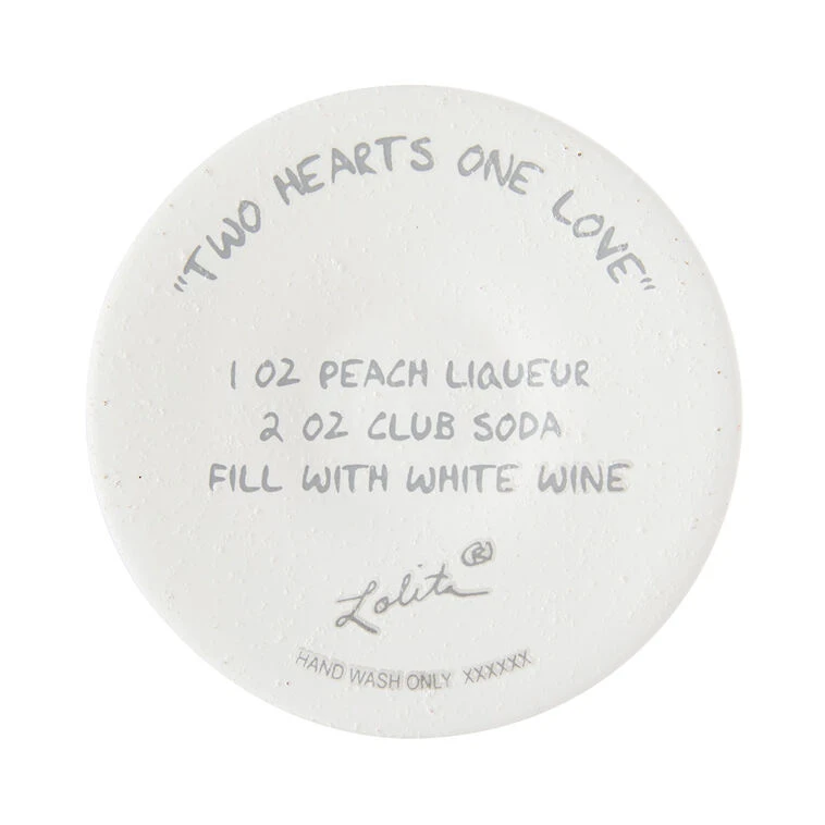 Lolita Two Hearts One Love Handpainted Wine Glass, 15 Oz. 9 Lolita Two Hearts One Love Handpainted Wine Glass, 15 Oz. - Image 7