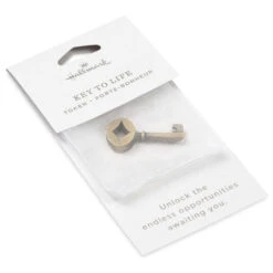 Hallmark Unlock Opportunities Key Metal Pocket Token -Hallmark Shop KeyShaped Inspirational Metal Pocket Token 1BIT2028 04